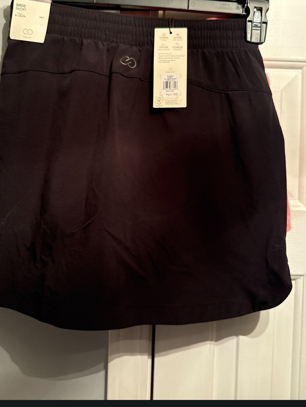 Calla Birdie Black Athletic Skort with Logo